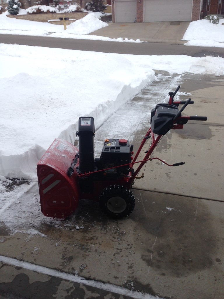 Snow Blower First Use